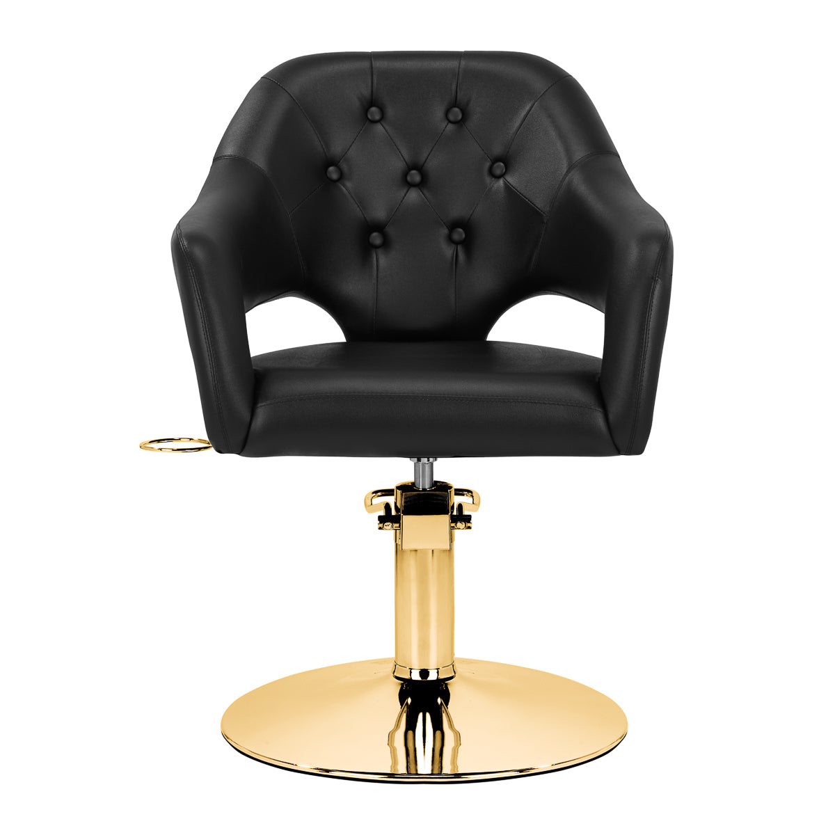 Hairdressing chair Gabbiano Parma Gold Black