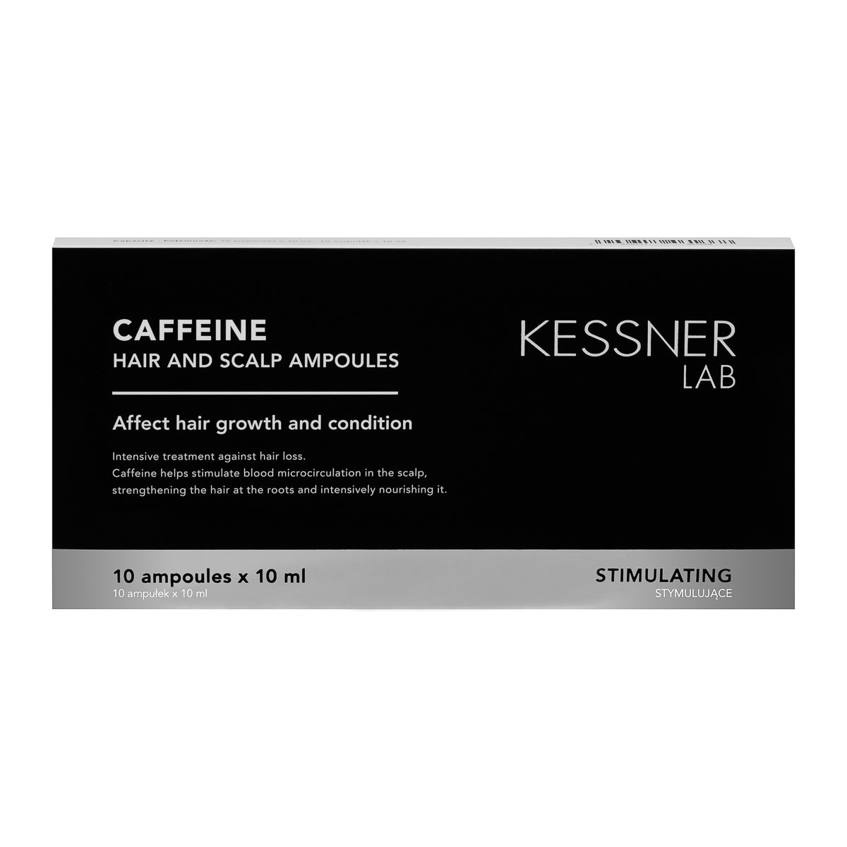 KESSNER LAB Caffeine ampule na pokožku hlavy a vlasy 10 x 10 ml