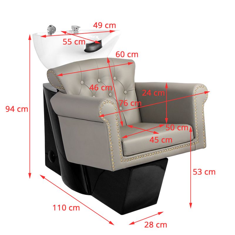 Gabbiano barber wash unit Berlin gray