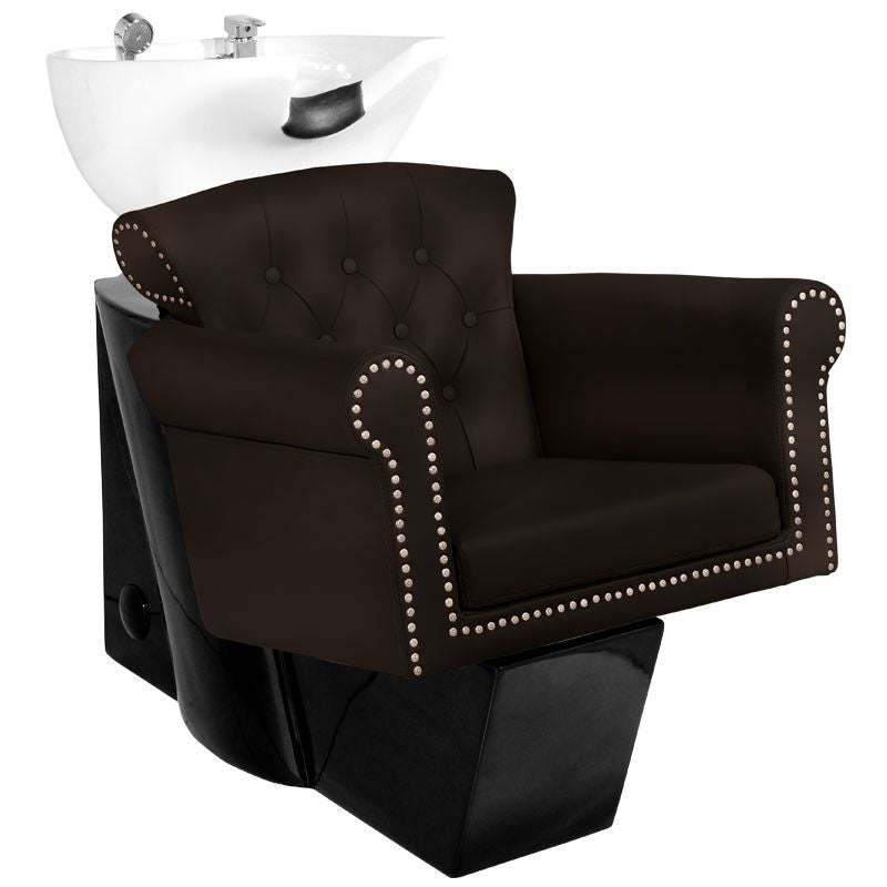 Gabbiano kadeřnická mycí box Berlin hnědá