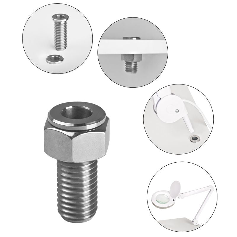 Držák trubicové lampy inox