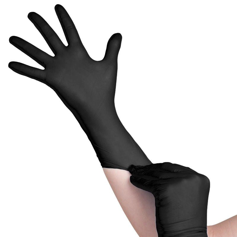 All4med disposable diagnostic nitrile gloves black xs