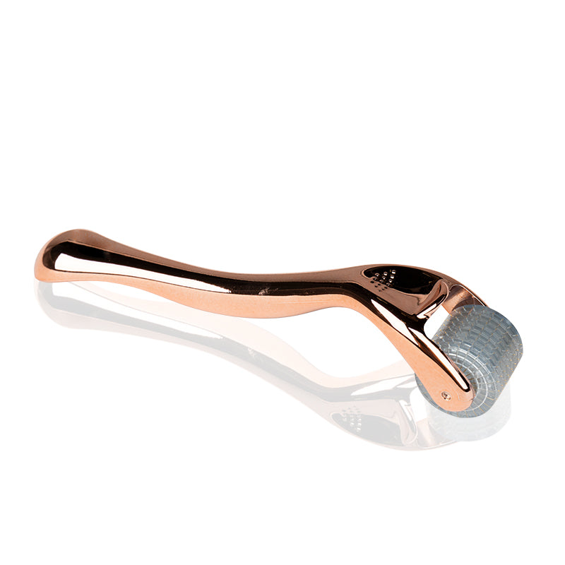 Derma roller for mesotherapy rose gold 0.3mm 192 titanium needles