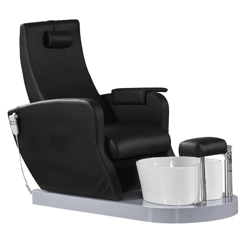 SPA ARMCHAIR FOR PEDICURE AZZURRO 016A BLACK WITH HYDROMASSAGE