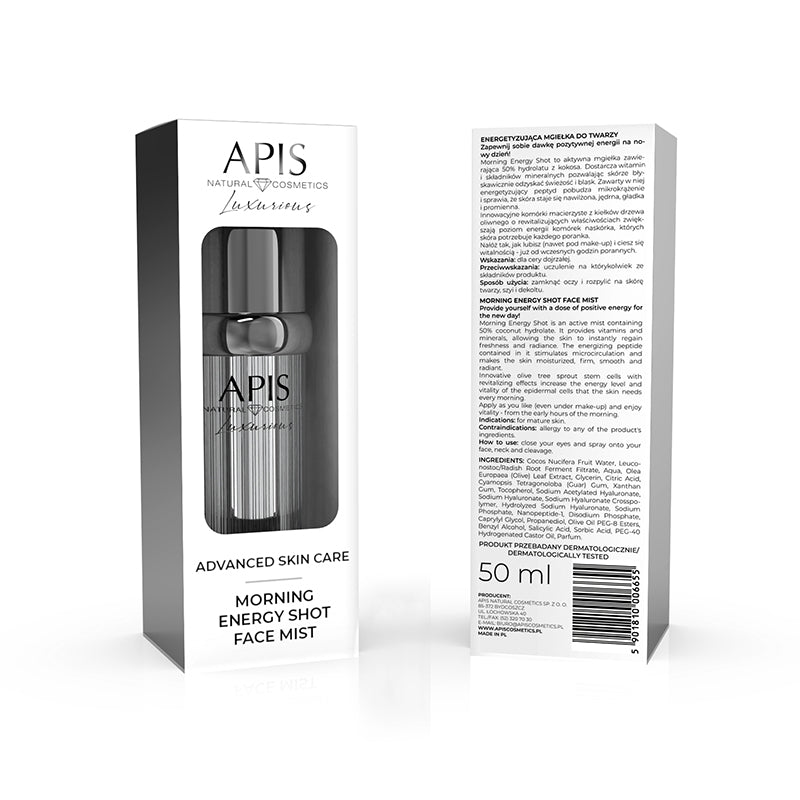 APIS ADVANCED SKIN CARE MORNING ENERGY SHOT FACE MIST 50 ML