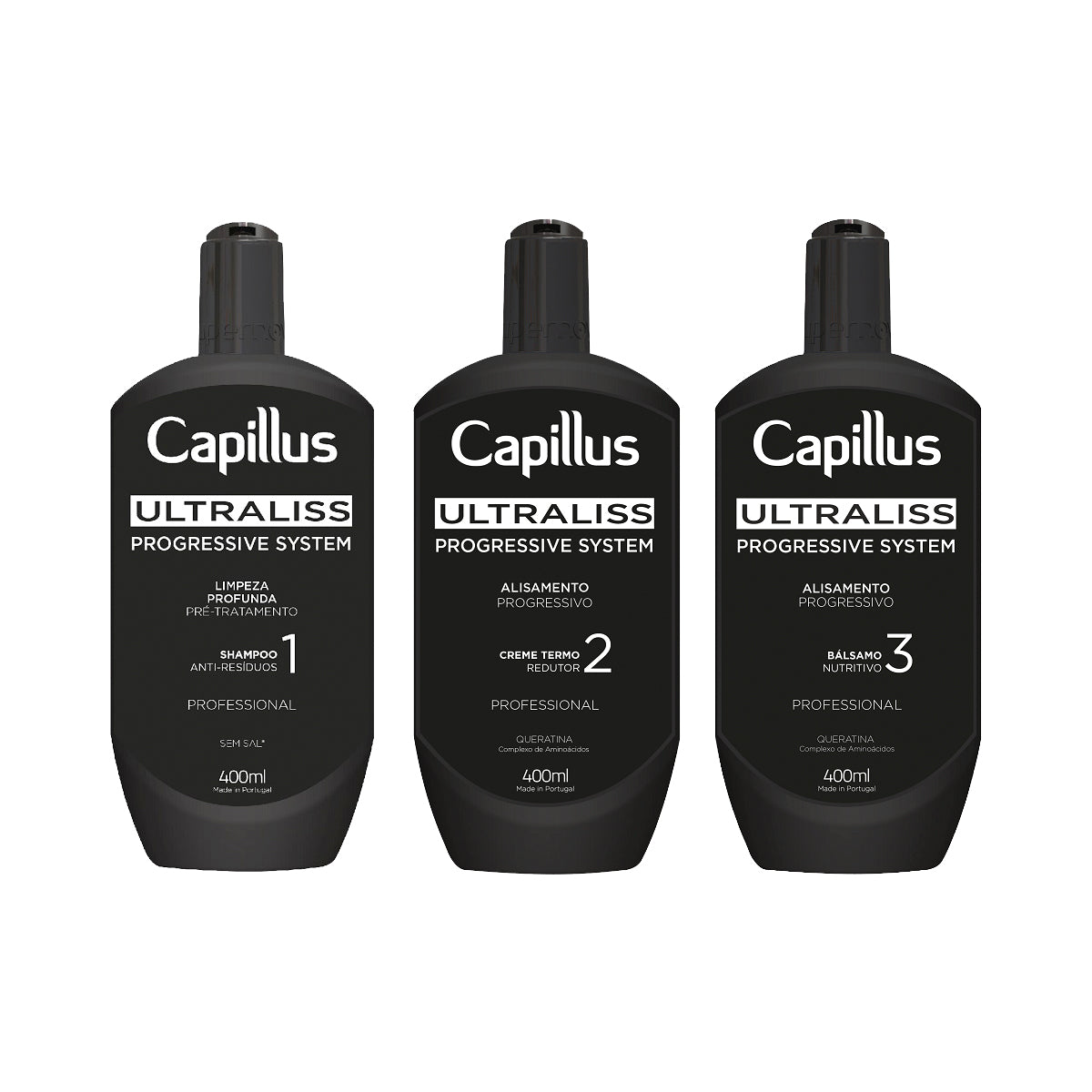 Capillus Ultraliss Nanoplastia, set for the nanoplasty treatment, 3x400ml