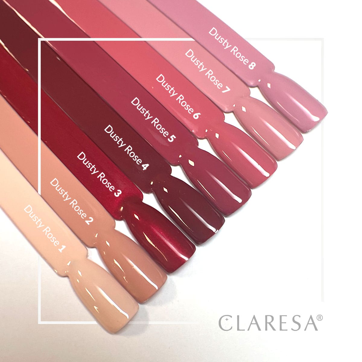 CLARESA Hybrid nail polish DUSTY ROSE 7 -5g