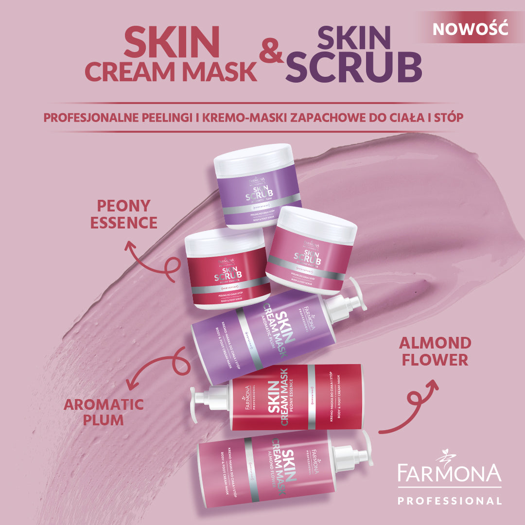 Farmona Skin scrub peony essence peeling na tělo a nohy peony 500 g